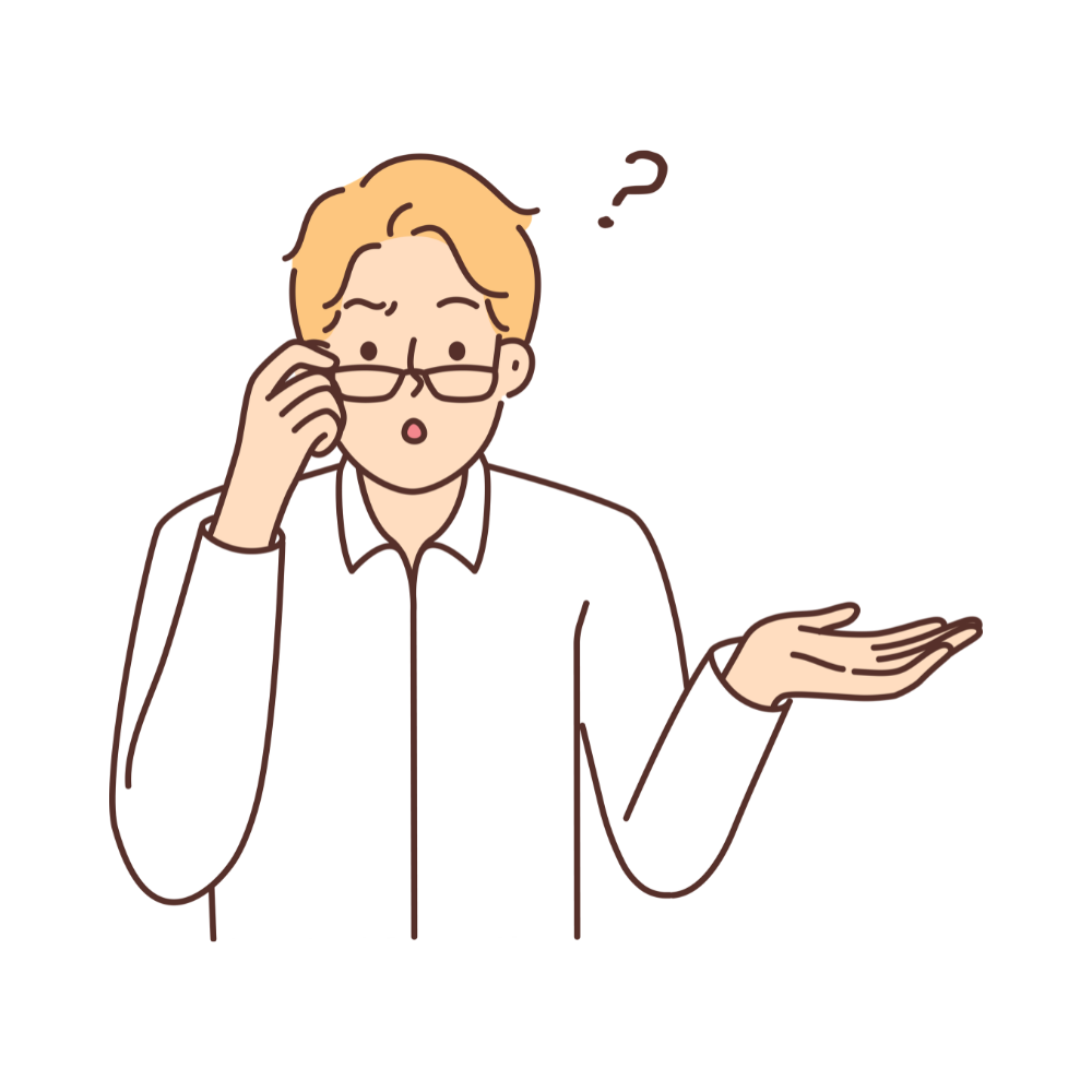 悩む人